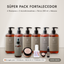 Súper Pack Fortalecedor: 4 shampoos, 2 acondicionadores, tónico 250 ml y máscara